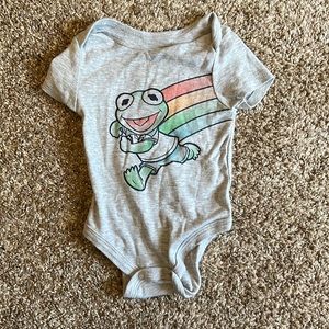 Disney Kermit the frog rainbow onesie 6 month